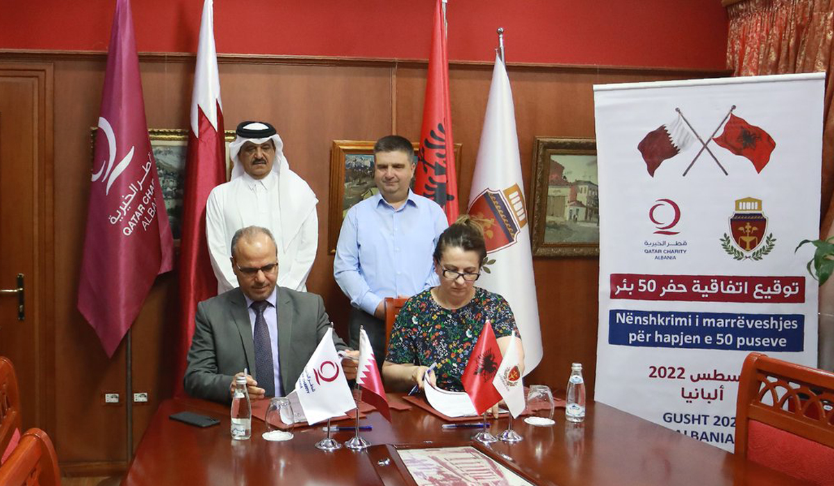 Qatar Charity Signs Agreement to Drill 50 Wells in Albania